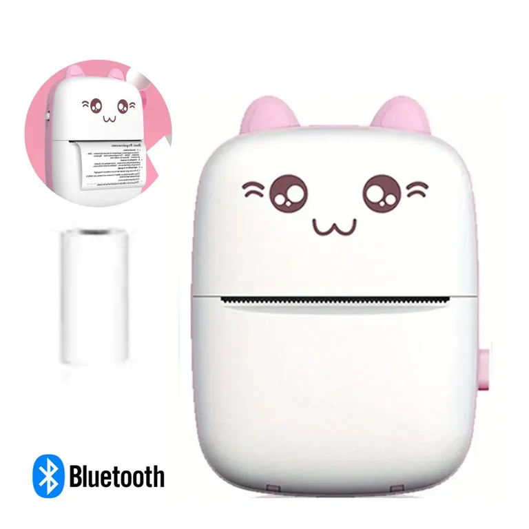 Impresora Portátil Kawai Recargable Impresión Térmica Rosa