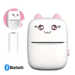 GENERICO - Impresora Portátil Kawai Recargable Impresión Térmica Rosa