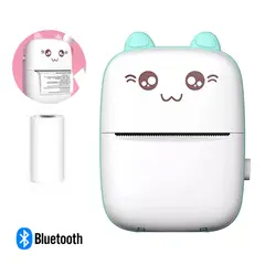 GENERICO - Impresora Portátil Kawai Recargable Impresión Térmica Celeste