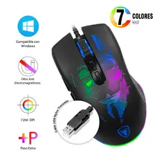 MICRONICS - Mouse Gamer Anonimus MIC GM859 Negro