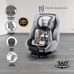 EBABY - Silla de Auto Giratorio «VERO 360°» Light Gray