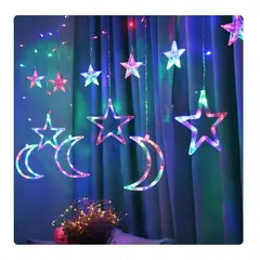 GENERICO - Guirnalda de luces LED de 220V cortina de hadas intermitente