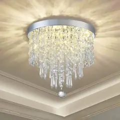 HOME NEAT - Lámpara de Techo Cristal Ø25cm - Incluye 3 LED Blanco frío