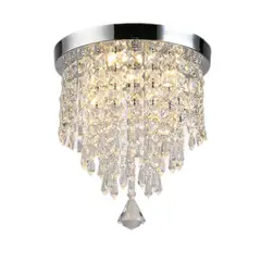 HOME NEAT - Lámpara de Techo Cristal Ø25cm - Incluye 3 LED Luz cálida