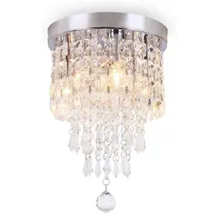 HOME NEAT - Lámpara de Techo Cristal Ø20cm - Incluye 2 LED Luz cálida