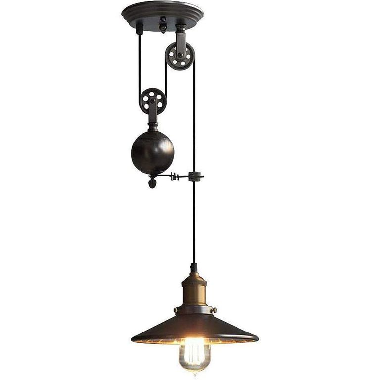 Lámpara Colgante de Polea Industrial E27