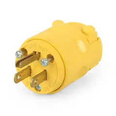 GENERICO - ENCHUFE MACHO LINEA TIERRA 16 A - 250 V - LEVITON