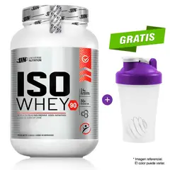 UNIVERSE NUTRITION - PROTEÍNA ISOLATADA ISO WHEY DE 1.1 KG CHOCOLATE MÁS SHAKER