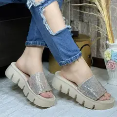 GENERICO - 1036L-48 Sandalia Mujer Yomar Lætitia Santana Dorado