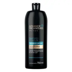 AVON - Advance Techniques Shampoo Sin Sal Aceite De Argán Nutrición Absoluta 750Ml