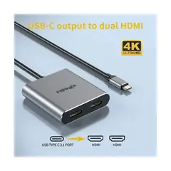 GENERICO - DOCKING VIDEO PANTALLA LAPTOP A 2 PANTALLAS ADICIONALES