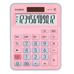 GENERICO - Calculadora CASIO MX-12B Edición Bicolor Rosado Celeste