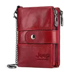 GENERICO - Billetera J-Kavis de Cuero Vacuno con Cadena BP804