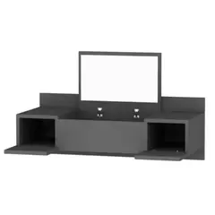 GENERICO - Tocador Escritorio Flotante Jacob Ruta81 Color Gris Grafito