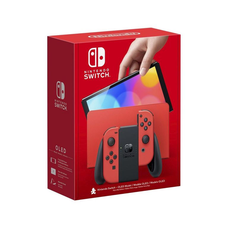 Consola Switch Oled Mario Red