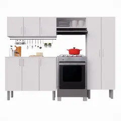MOVENDA - Mueble de Cocina Valeria 230cm Blanco