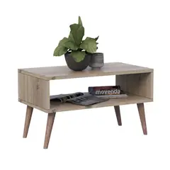 MOVENDA - Mesa de Centro Hortensia patas de madera Duna