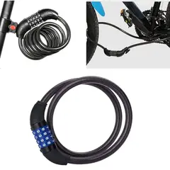 OEM - Cadena 120cm Acero Antirobo Para Moto Bicicleta Con Clave De Seguridad