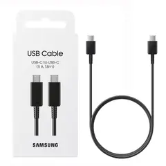 SAMSUNG - Cable Tipo C a Tipo C 5A para 45W 65W 180cm - Negro