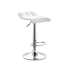 MOBELART - Banco para Bar Brand II PU giratoria Blanco möbelArt