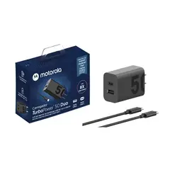 MOTOROLA - Cargador Turbo Power 50w Puerto Dual