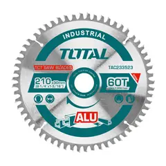 TOTAL TOOLS - DISCO CORTE ALUMINIO 8¼' TOTAL INGLETADORA 60 DIENTES - TAC233523