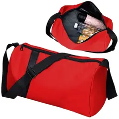MINARI - Maletín Deportivo Bolso de Viaje Morral Impermeable Rojo D54