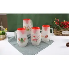 GENERICO - Jarra Navideñas Con Tapa