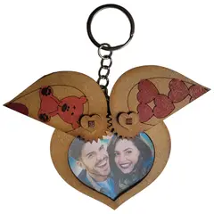 GENERICO - Llavero Corazón Porta-Foto