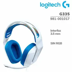 LOGITECH - AUDIFONO CMICROF G335 WHITE