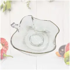 INSPIRA - Frutero de cristal con manzana mordida