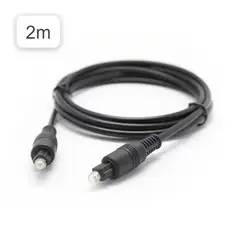 OEM - 2Cables Audio Digital Fibra Optica 2m metros Macho DVD PS4 Xbox 360