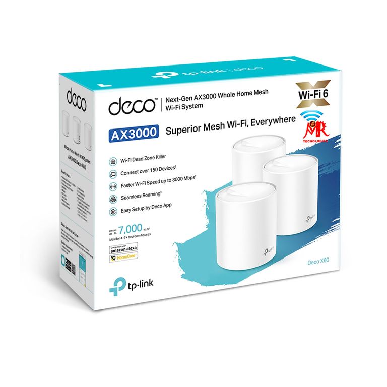 DECO MESH TP-LINK X60 3PACK WI-FI 6