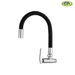 C&A - Llave de Lavadero para Pared Flexible Negro