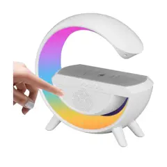 GENERICO - Lampara Mesa Inteligente Luces Bluetooh Cargador Inalambrica