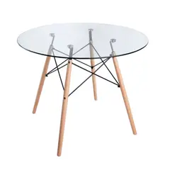 MOBELART - Mesa Eames Round Vidrio 100 cm möbelArt