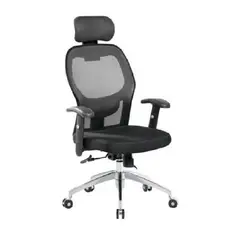 MOBELART - Silla de Oficina Presidente Dakota BA Negro möbelArt