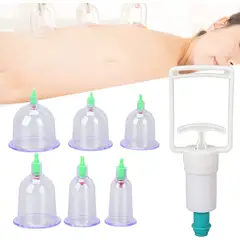 GENERICO - Ventosas Chinas 6pcs Vacumterapia Acupuntura