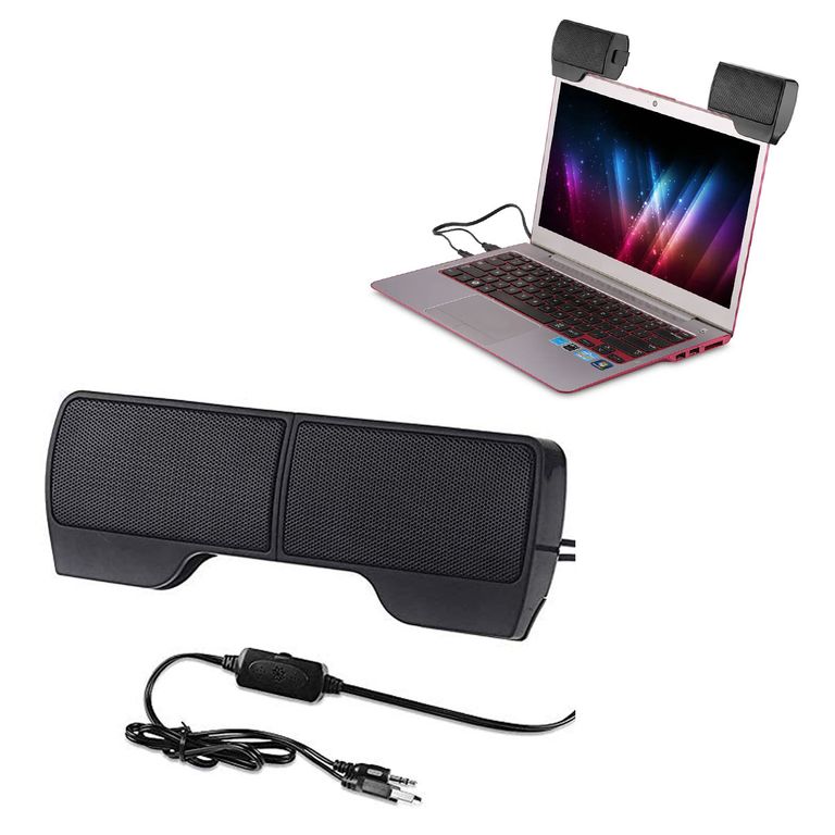 Mini Parlante USB Portátil Con Clip Para Laptop o Smartphone