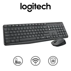 LOGITECH - Teclado Mouse Mk235 Wireless Usb Black