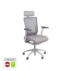 NIHM - Silla De Oficina Ergonómica Giratoria Nihmo 6 New Gerencial Blanco