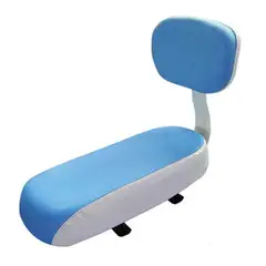 GENERICO - ASIENTO CON RESPALDAR PARA BICICLETA ASIENTO SILLIN CELESTE