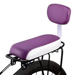GENERICO - ASIENTO CON RESPALDAR PARA BICICLETA ASIENTO SILLIN MORADO