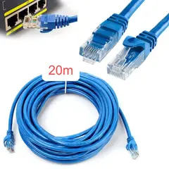 OEM - Cable Internet Red 20m Adaptador Rj45 CAT6 Ethernet UTP LAN Testeado
