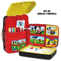 GENERICO - Set De Dibujo Y Mochila De Mickey Mouse Disney