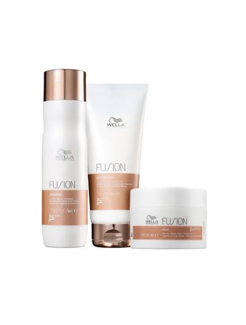 FUSION – Trío Shampoo 250 ml + Conditioner 200 ml + Mask 150 ml