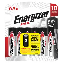 ENERGIZER - Pilas Alcalinas Aa 06 pilas.