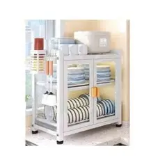 GENERICO - MUEBLE ORGANIZADOR DE COCINA 2 NIVELES BLANCO