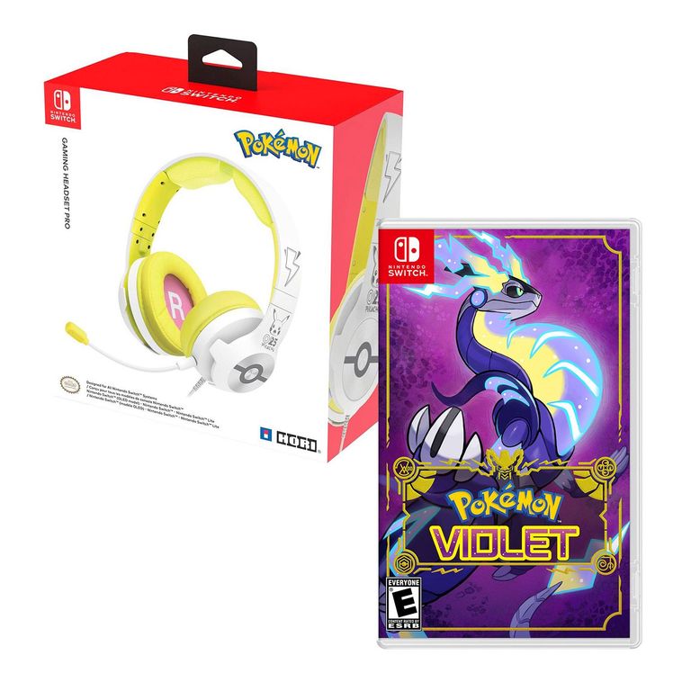 Audifono Gamer Pro Pokémon Pikachu 025 Pop + Pokemon Violet.
