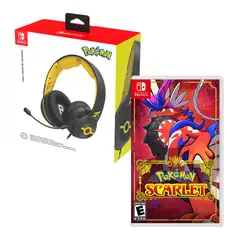 HORI - Audifono Gamer Pro Pokemon Pikachu Cool + Pokemon Scarlet